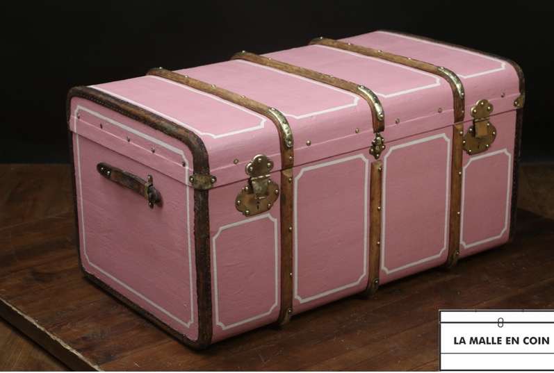 Malle Courrier Cintrée Rose